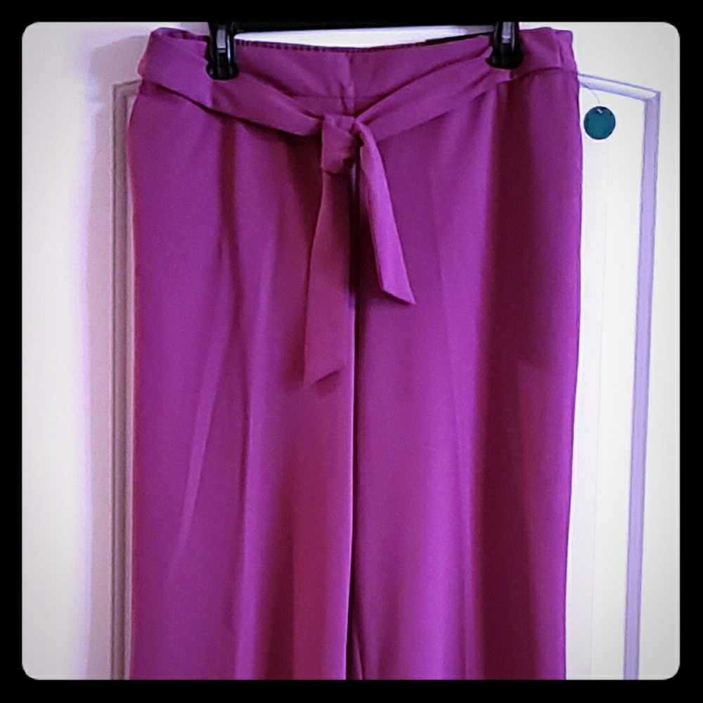 Womens Wide Leg Pull-On Pants